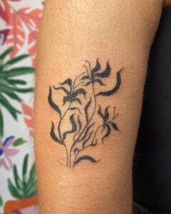 tatouage de fleurs