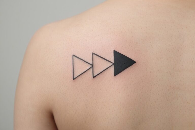 tatouage 3 triangle